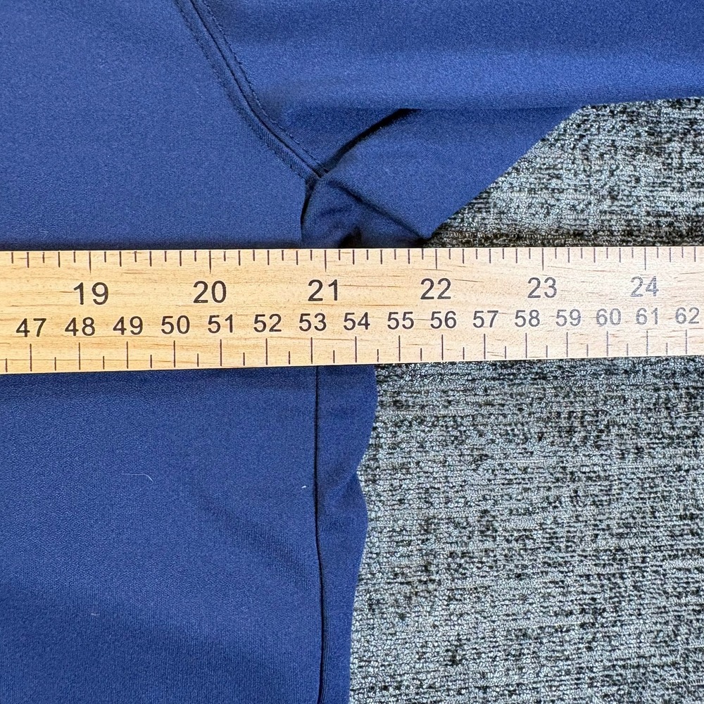 Chubbies Quarter Zip Pullover Mens Medium Navy Blue Performance Turquoise Accent - Picture 7 of 11